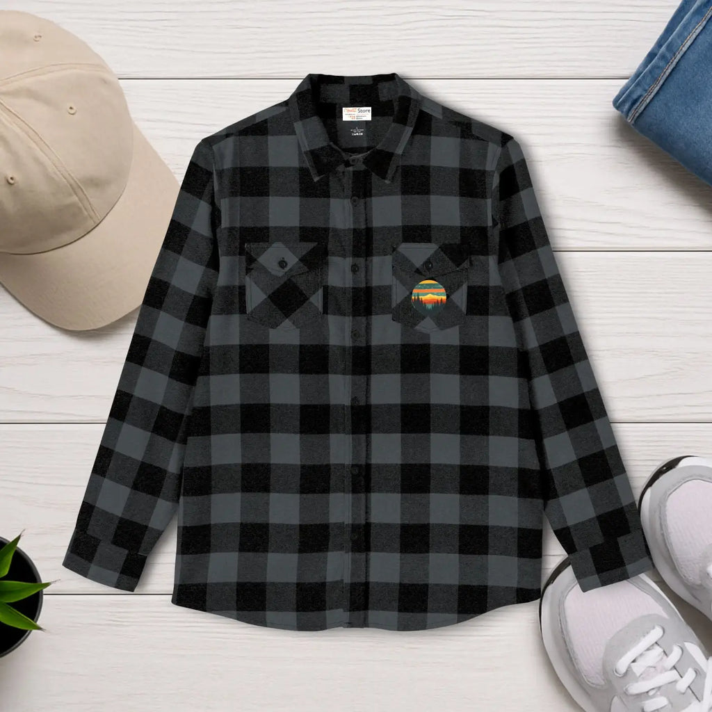Unisex Flannel Shirt - Brushed Cotton Autumn Warmth - DipaliZ