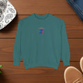 Aurora Sunset Brushed Fleece Sweatshirt - Cozy Unisex Wear - DipaliZ