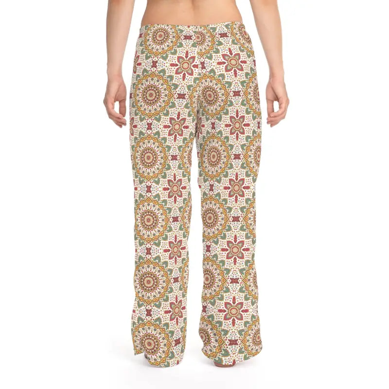 Women's Pajama Pants - Bright Geometrical Pattern Polyester - DipaliZ
