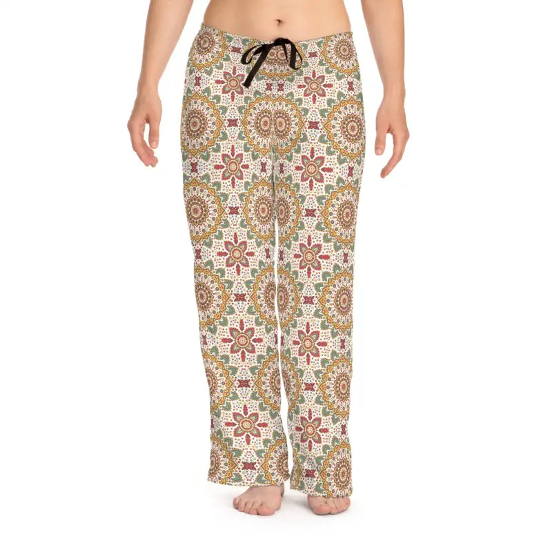 Women's Pajama Pants - Bright Geometrical Pattern Polyester - DipaliZ