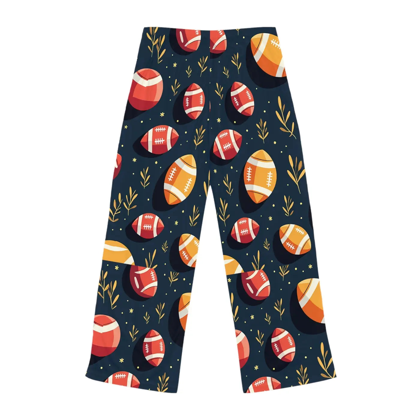Cozy Women's Pajama Pants - Vibrant Football Pattern - DipaliZ