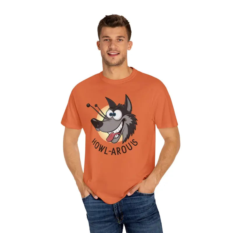 Funny Howlarious Wolf Cotton Tee - Eco-Friendly Gifts - DipaliZ