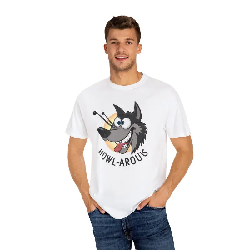 Funny Howlarious Wolf Cotton Tee - Eco-Friendly Gifts - DipaliZ