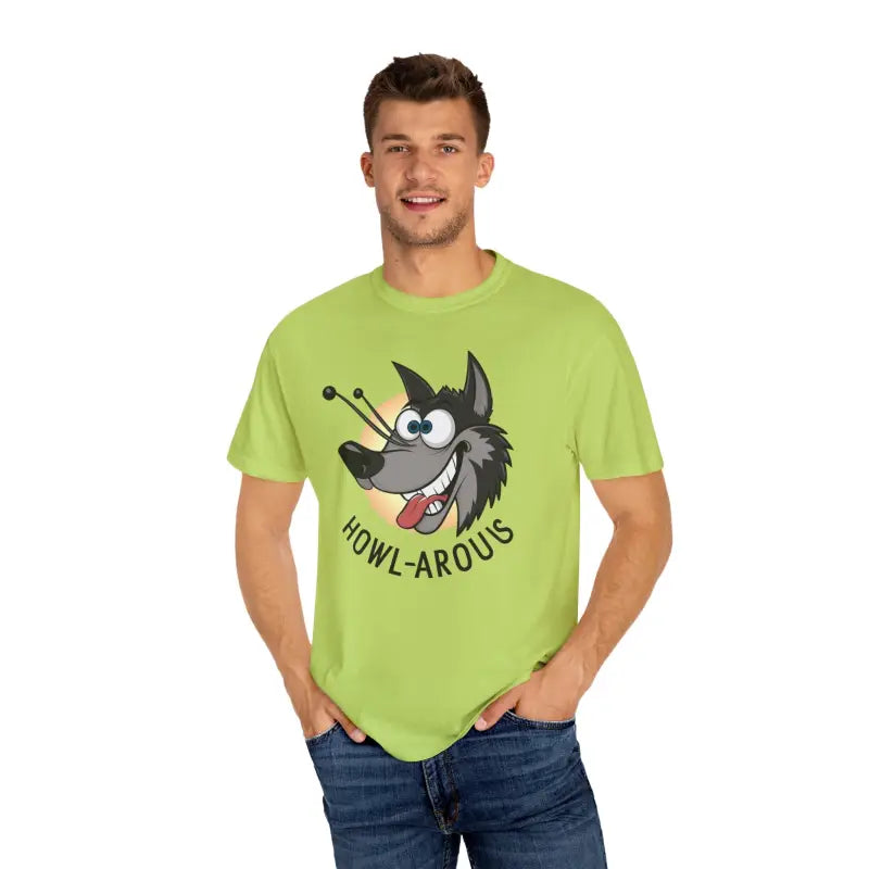 Funny Howlarious Wolf Cotton Tee - Eco-Friendly Gifts - DipaliZ