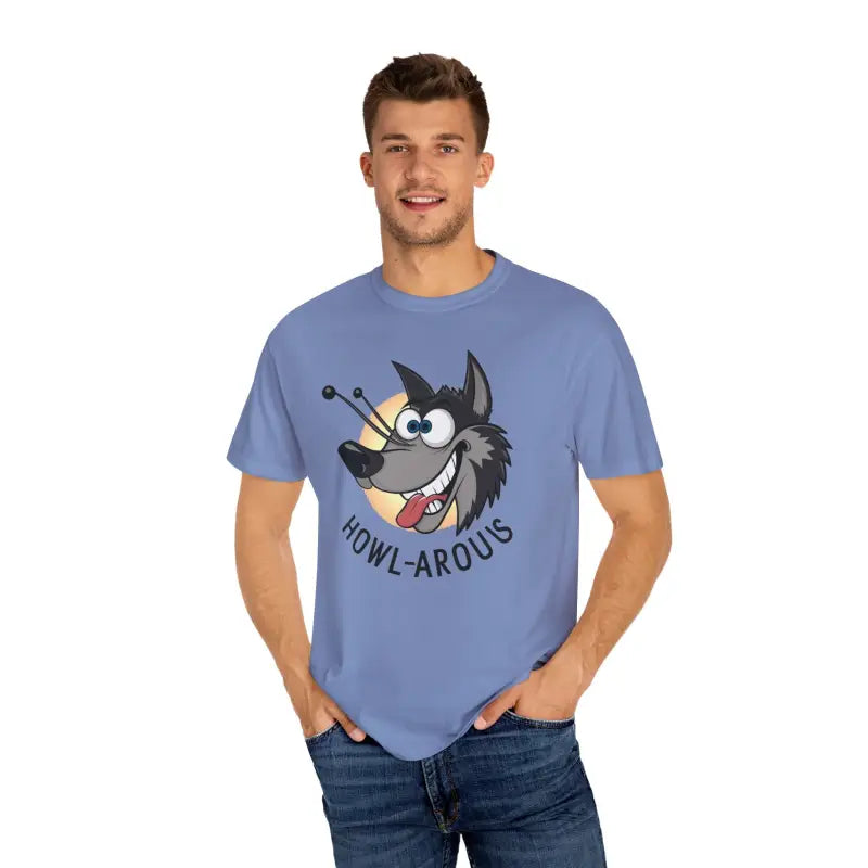 Funny Howlarious Wolf Cotton Tee - Eco-Friendly Gifts - DipaliZ