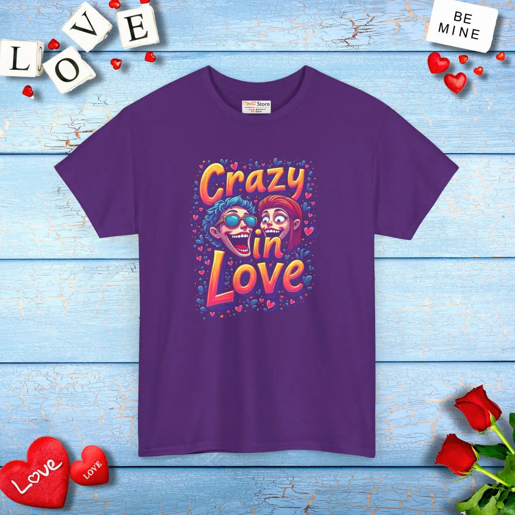 Crazy In Love Valentine's Day Tee - Statement Shirt - DipaliZ