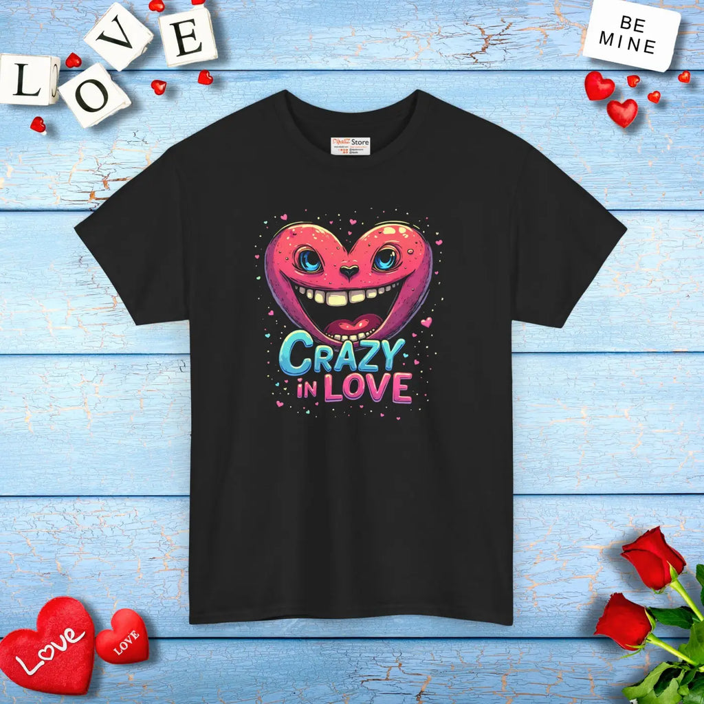 Heavy Cotton Tee - Crazy in Love Wardrobe Staple - DipaliZ