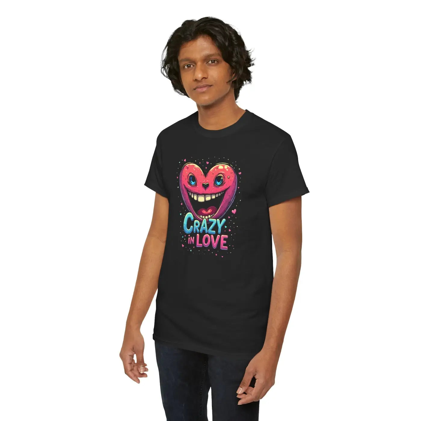 Heavy Cotton Tee - Crazy in Love Wardrobe Staple - DipaliZ
