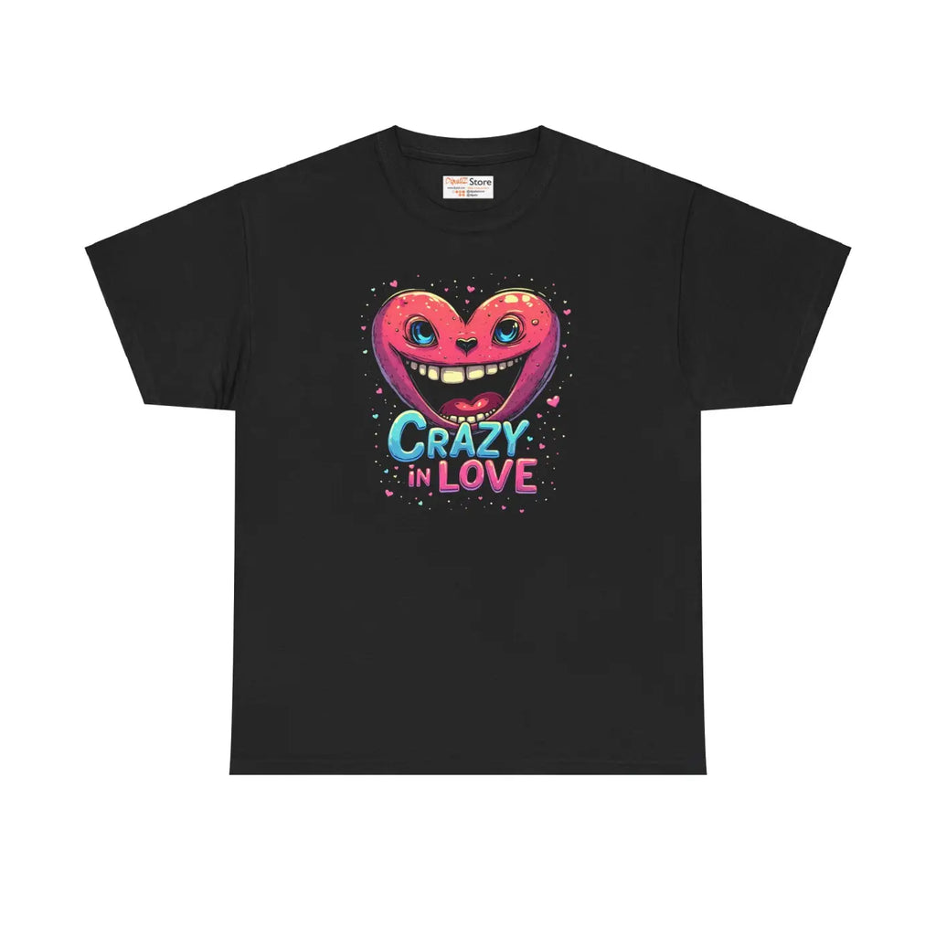 Heavy Cotton Tee - Crazy in Love Wardrobe Staple - DipaliZ