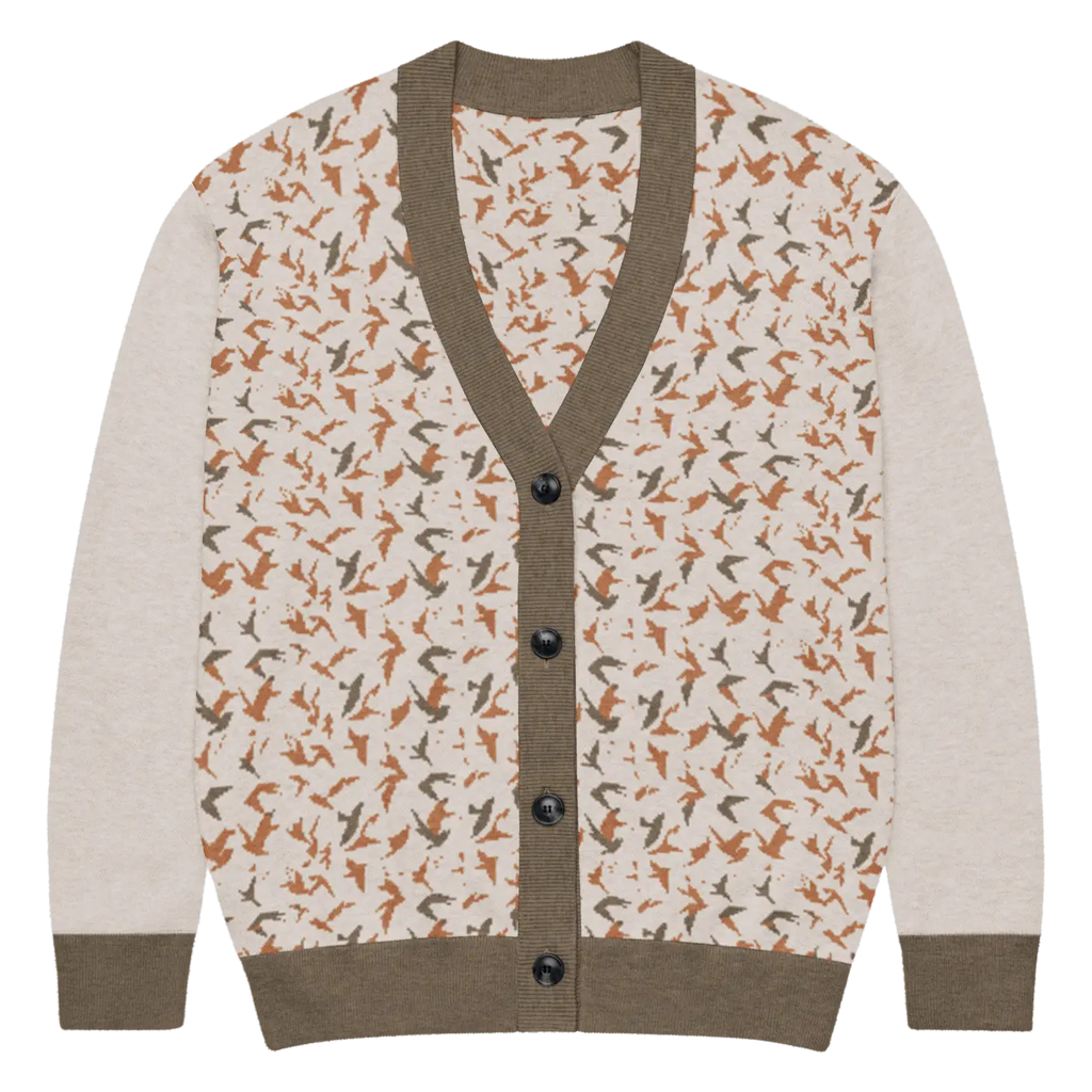 Cream Cable Knit Button Cardigan - Classic Cable Patterns - DipaliZ