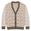 Cream Cable Knit Button Cardigan - Classic Cable Patterns - DipaliZ