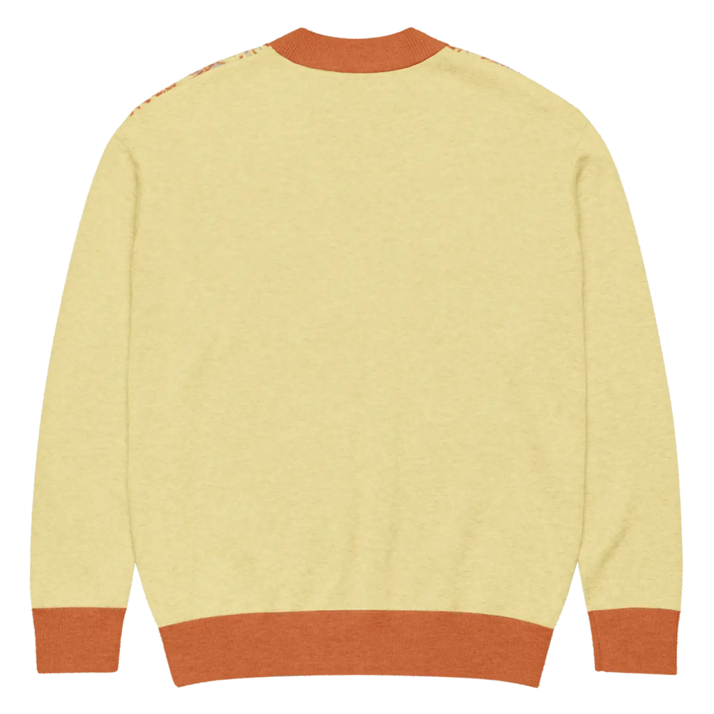 Cream Pocket Cardigan - Cozy Chic Jacquard Knit - DipaliZ