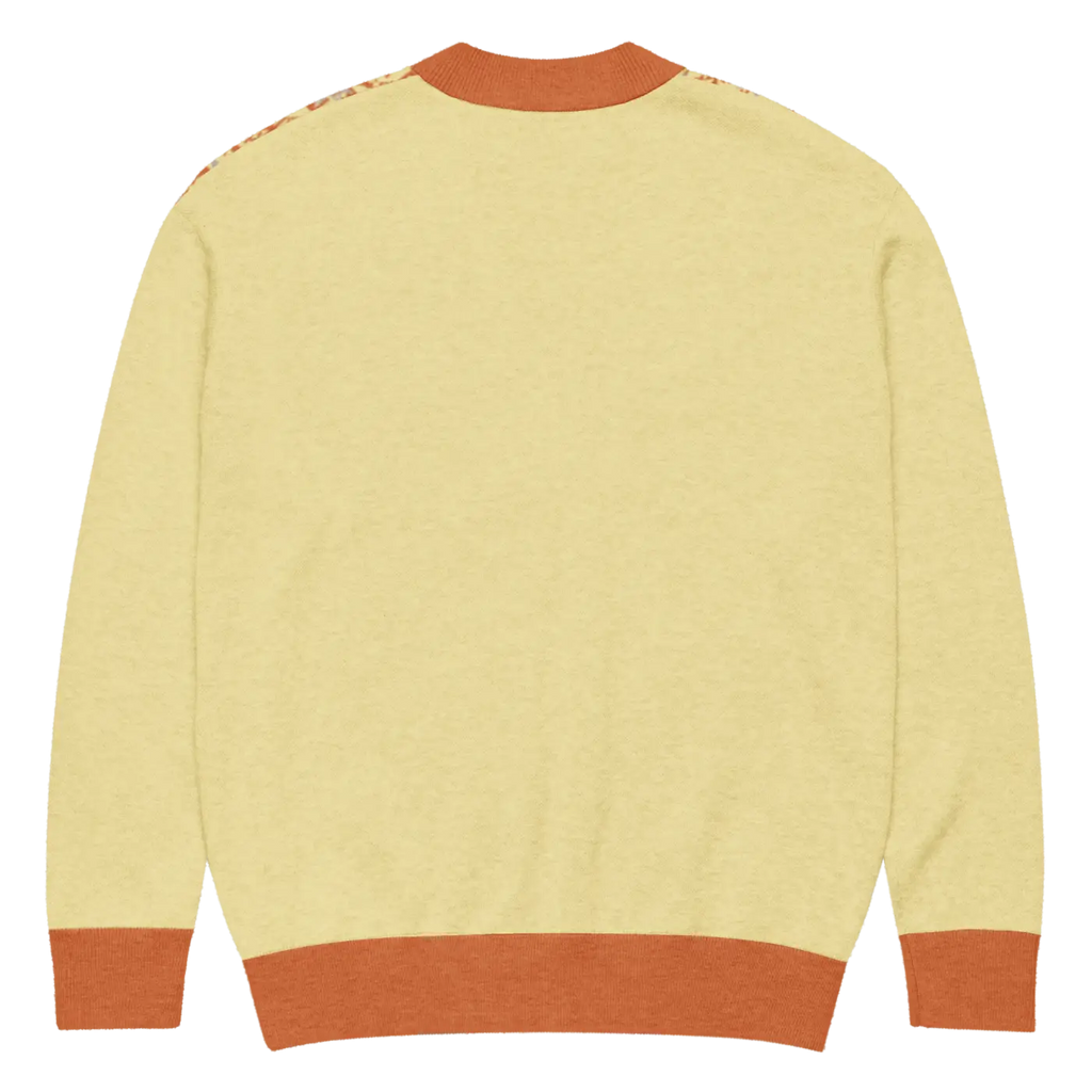 Cream Pocket Cardigan - Cozy Chic Jacquard Knit - DipaliZ