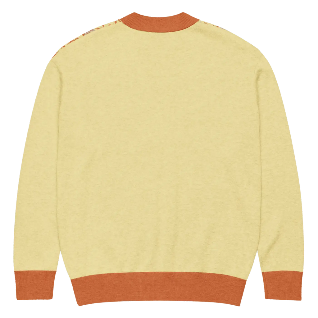 Cream Pocket Cardigan - Cozy Chic Jacquard Knit - DipaliZ