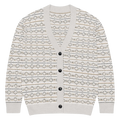 Cream Ribbed Knit Button Cardigan - Cozy Comfort Style - DipaliZ