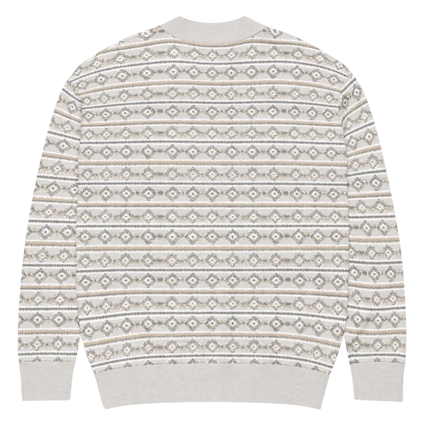 Cream Ribbed Knit Button Cardigan - Cozy Comfort Style - DipaliZ