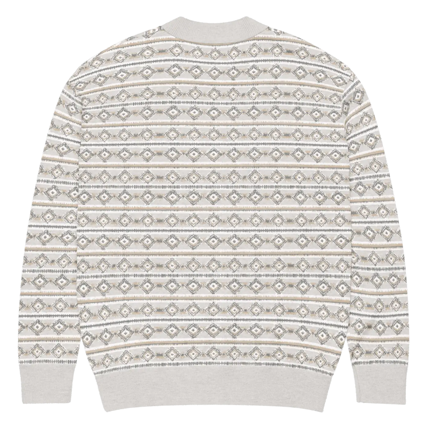 Cream Ribbed Knit Button Cardigan - Cozy Comfort Style - DipaliZ