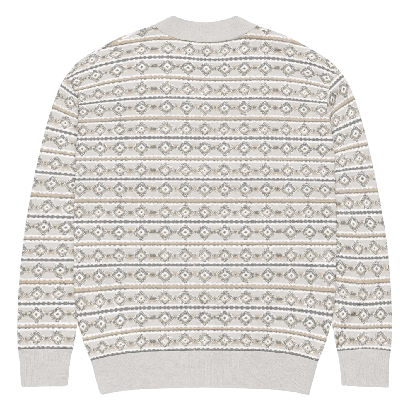 Cream Ribbed Knit Button Cardigan - Cozy Comfort Style - DipaliZ