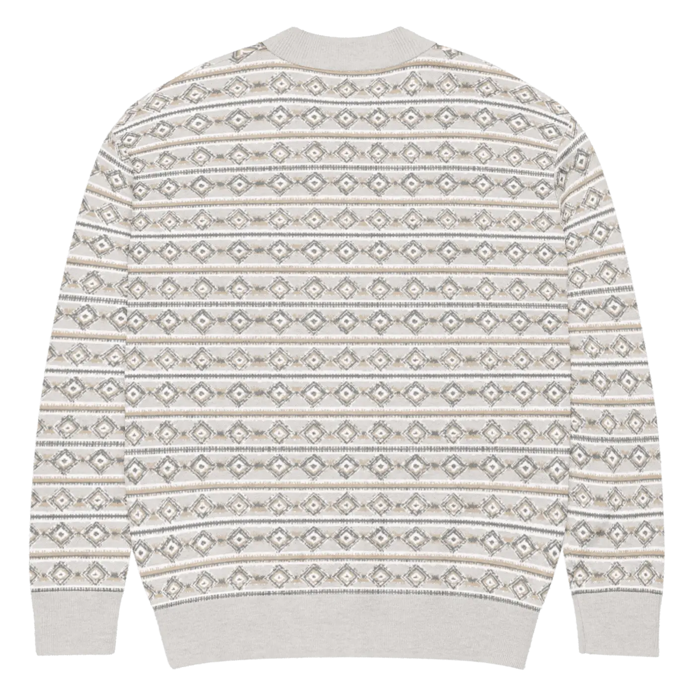 Cream Ribbed Knit Button Cardigan - Cozy Comfort Style - DipaliZ