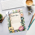 Space Floral Notepad - Women's Fashion Design - DipaliZ
