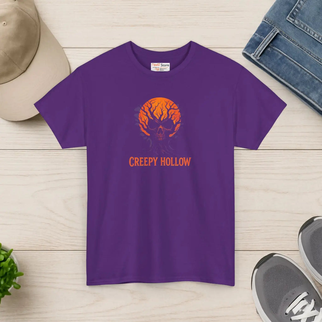 Unisex Heavy Cotton Tee - Spooky Season Everyday Wear - DipaliZ