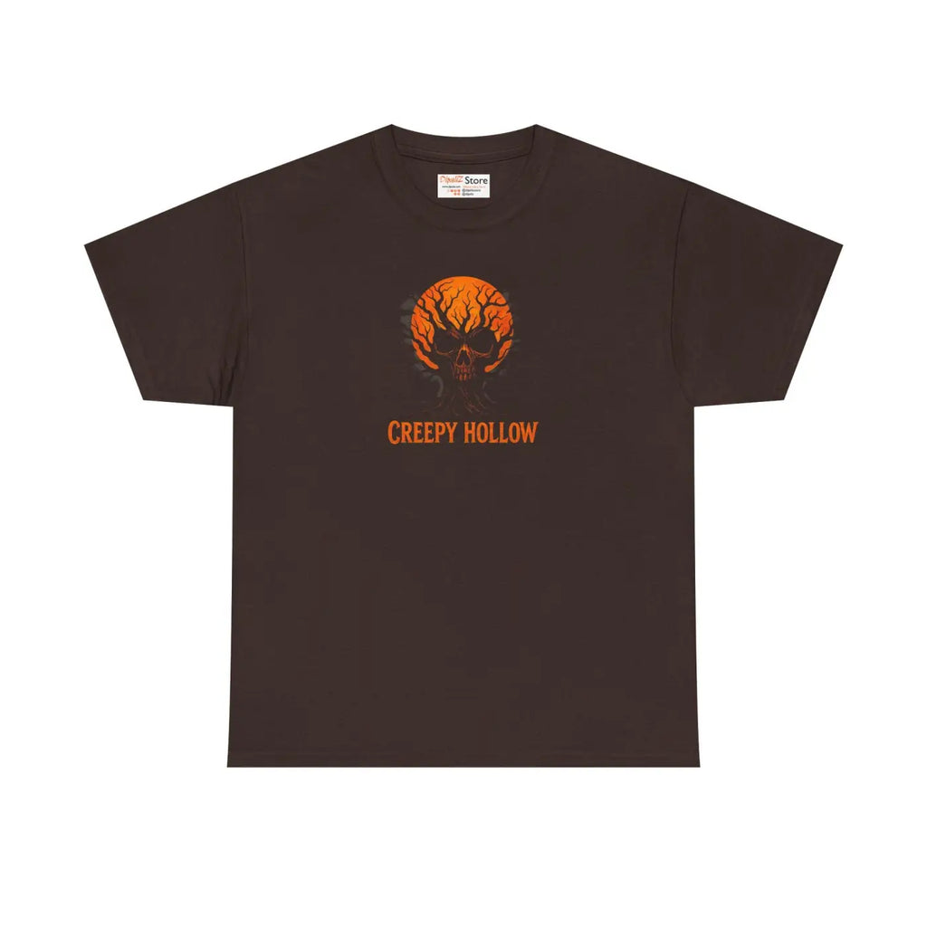 Unisex Heavy Cotton Tee - Spooky Season Everyday Wear - DipaliZ