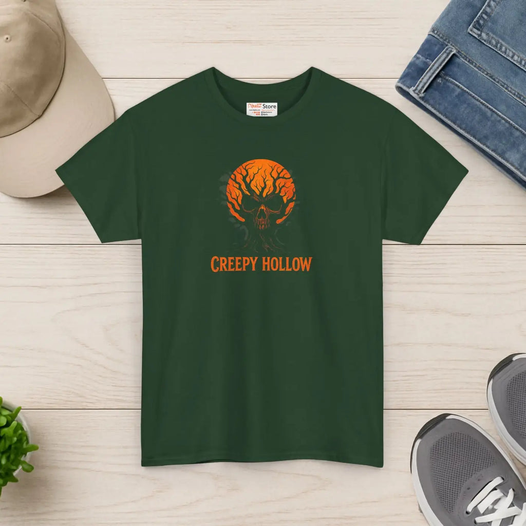 Unisex Heavy Cotton Tee - Spooky Season Everyday Wear - DipaliZ