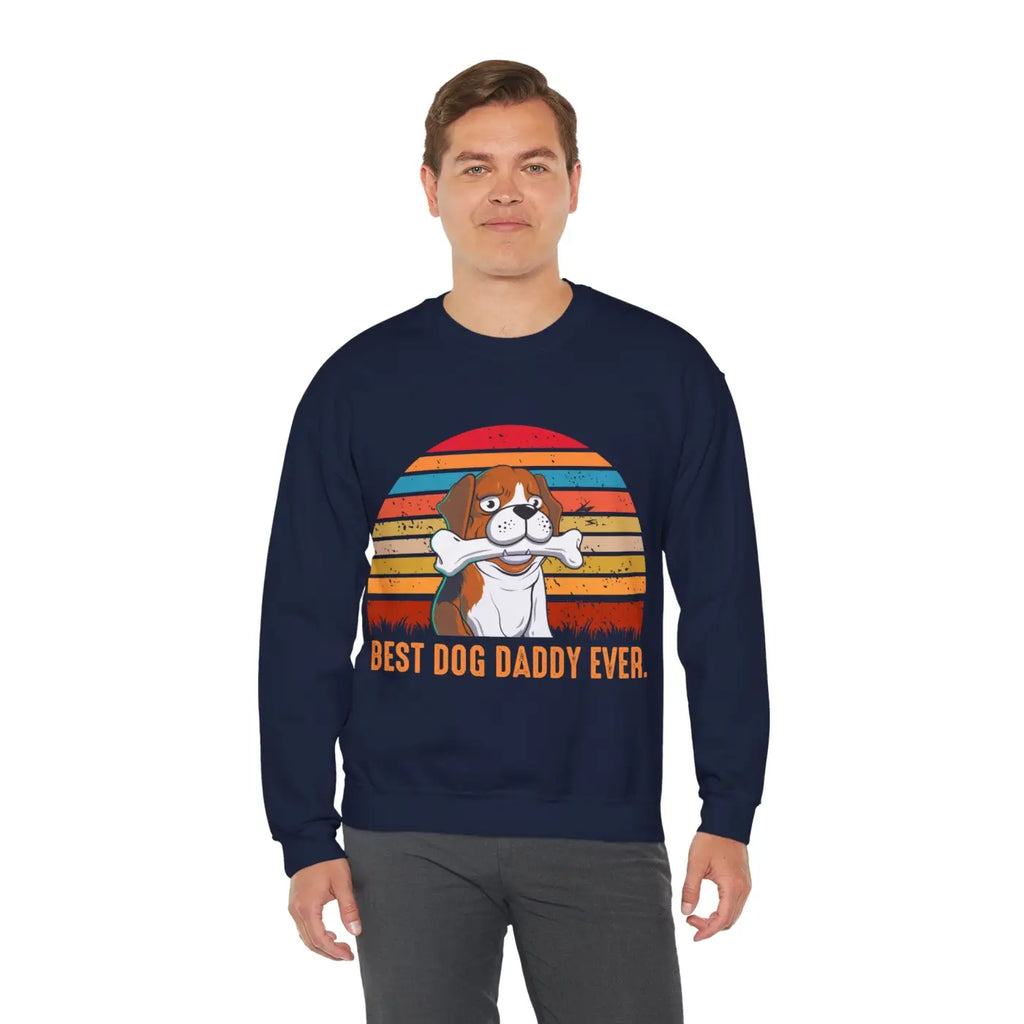 Dog Dad Crewneck Sweatshirt - Comfort and Style - DipaliZ