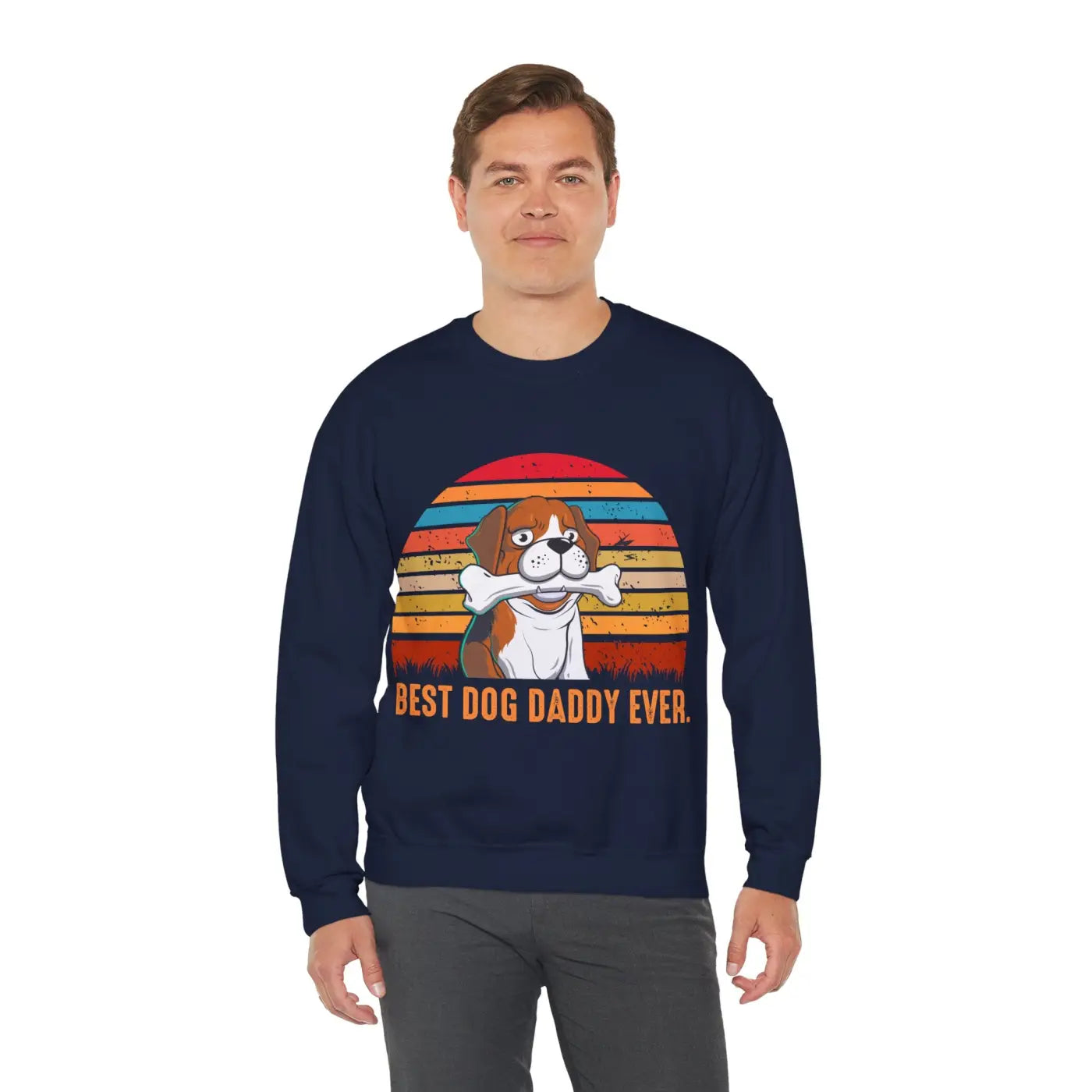 Dog Dad Crewneck Sweatshirt - Comfort and Style - DipaliZ