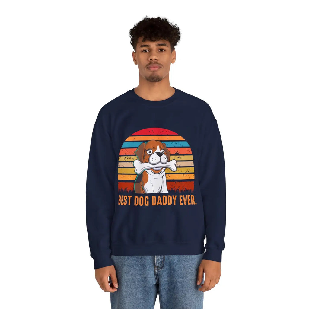 Dog Dad Crewneck Sweatshirt - Comfort and Style - DipaliZ