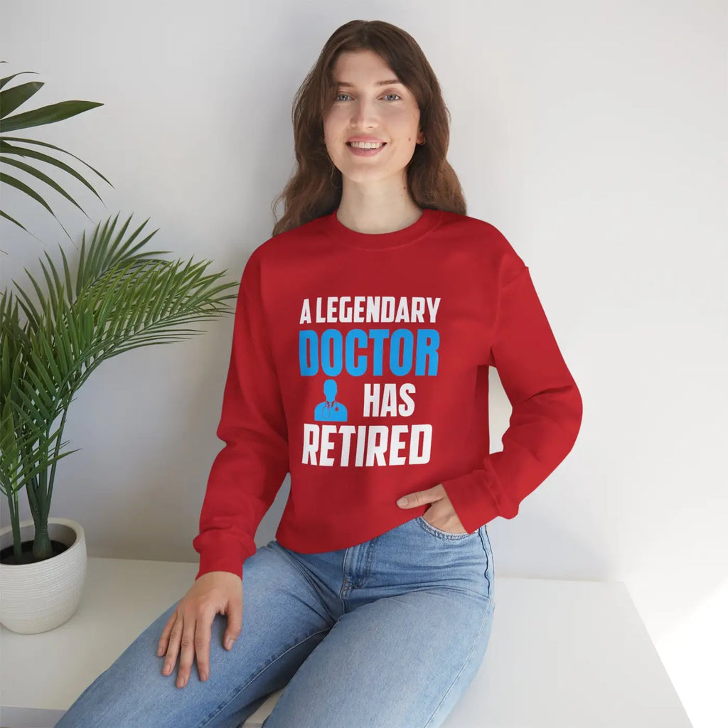Retired Doctor Crewneck Sweatshirt - Legacy Style - DipaliZ