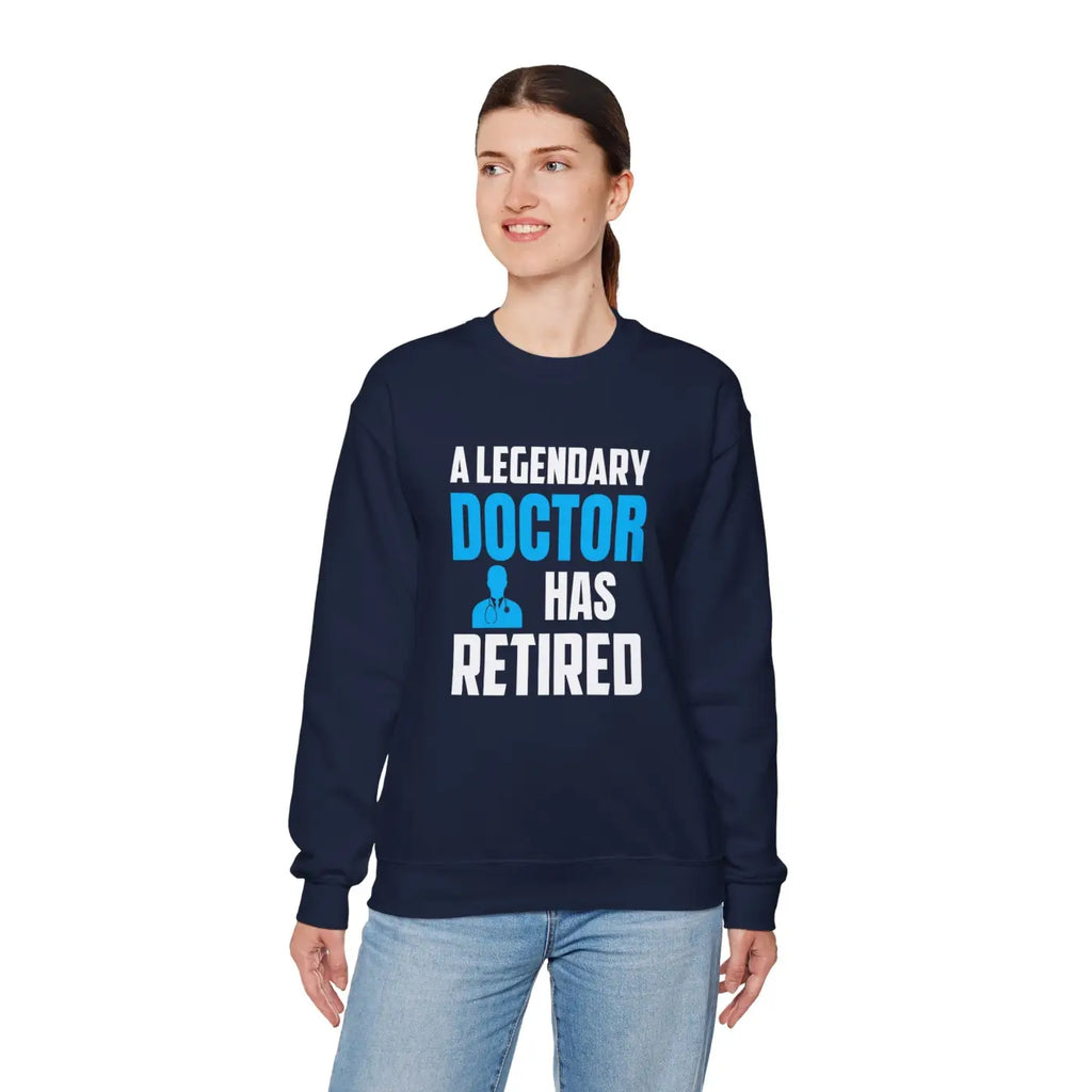 Retired Doctor Crewneck Sweatshirt - Legacy Style - DipaliZ