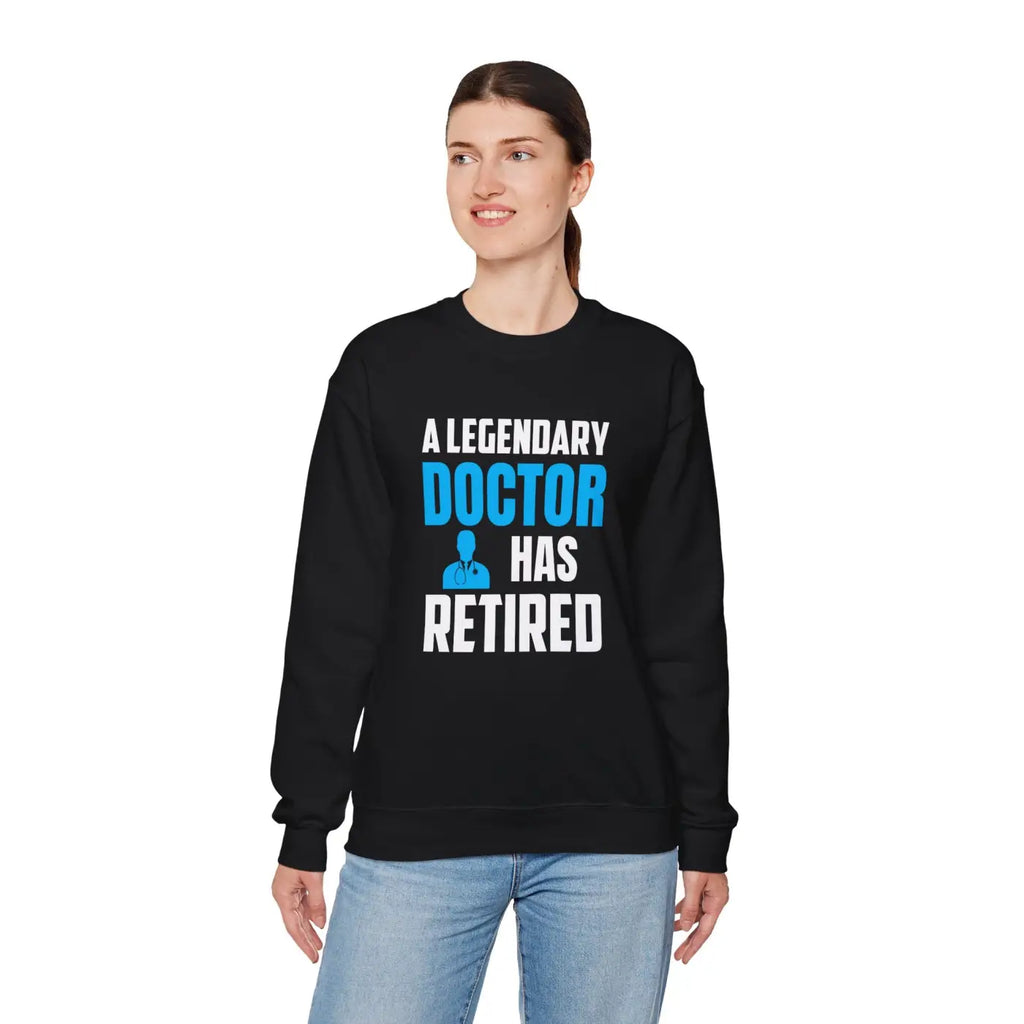Retired Doctor Crewneck Sweatshirt - Legacy Style - DipaliZ
