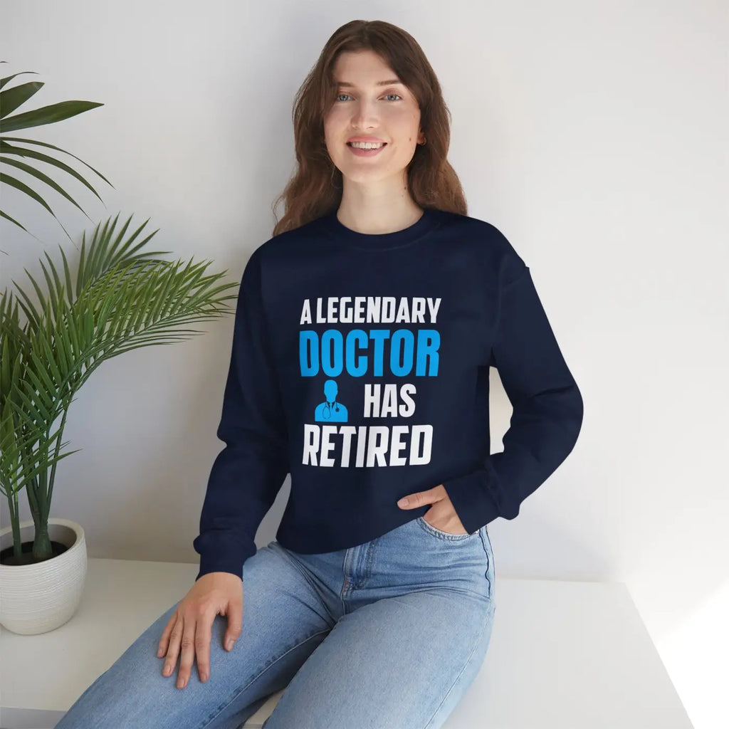 Retired Doctor Crewneck Sweatshirt - Legacy Style - DipaliZ