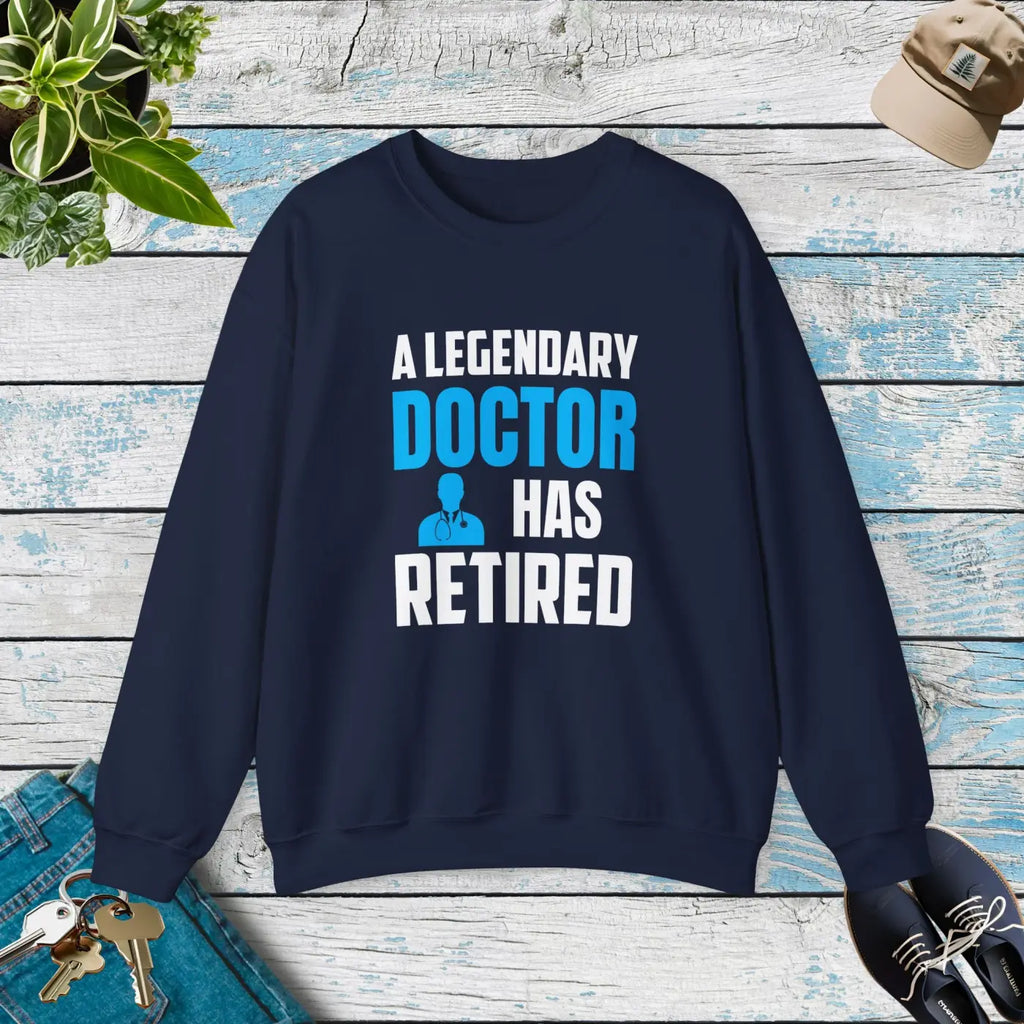 Retired Doctor Crewneck Sweatshirt - Legacy Style - DipaliZ