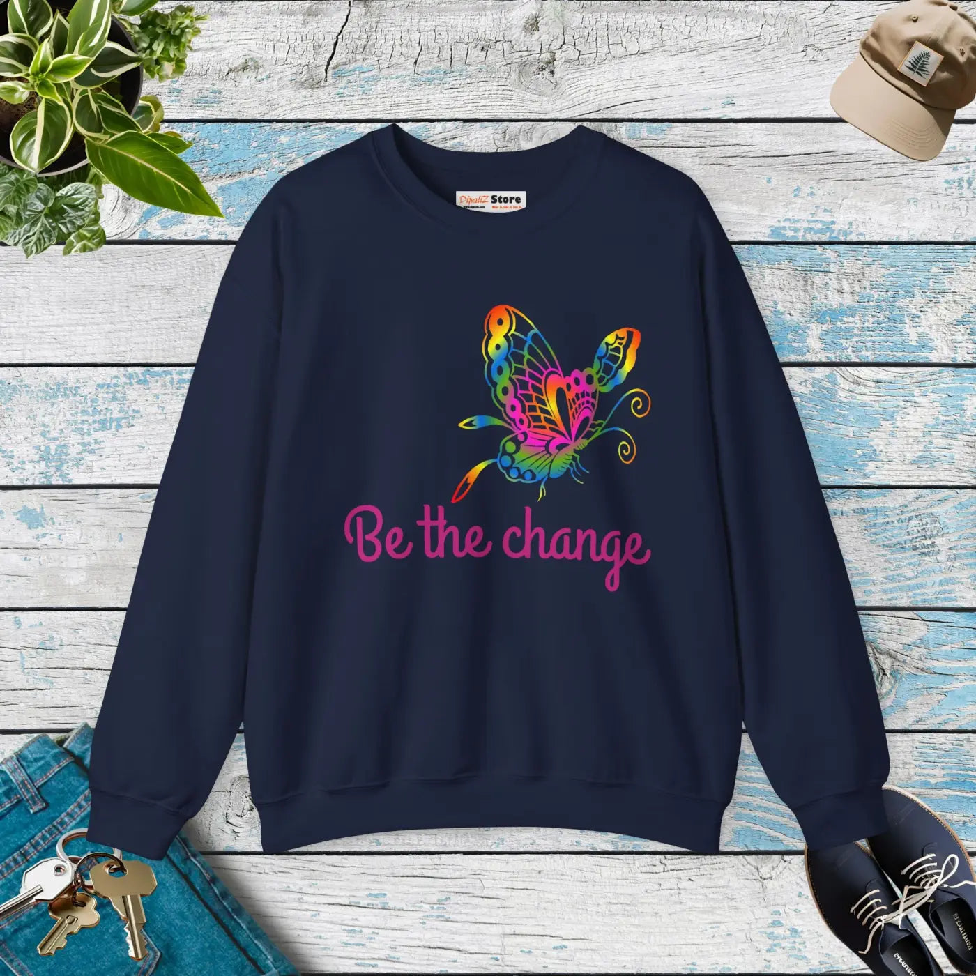 Be the Change Crewneck Sweatshirt - Unisex Heavy Blend - DipaliZ
