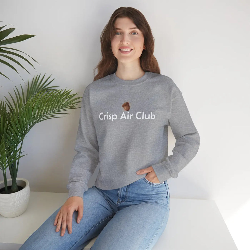 Cozy Unisex Crewneck - Crisp Air Club Fall Vibes - DipaliZ