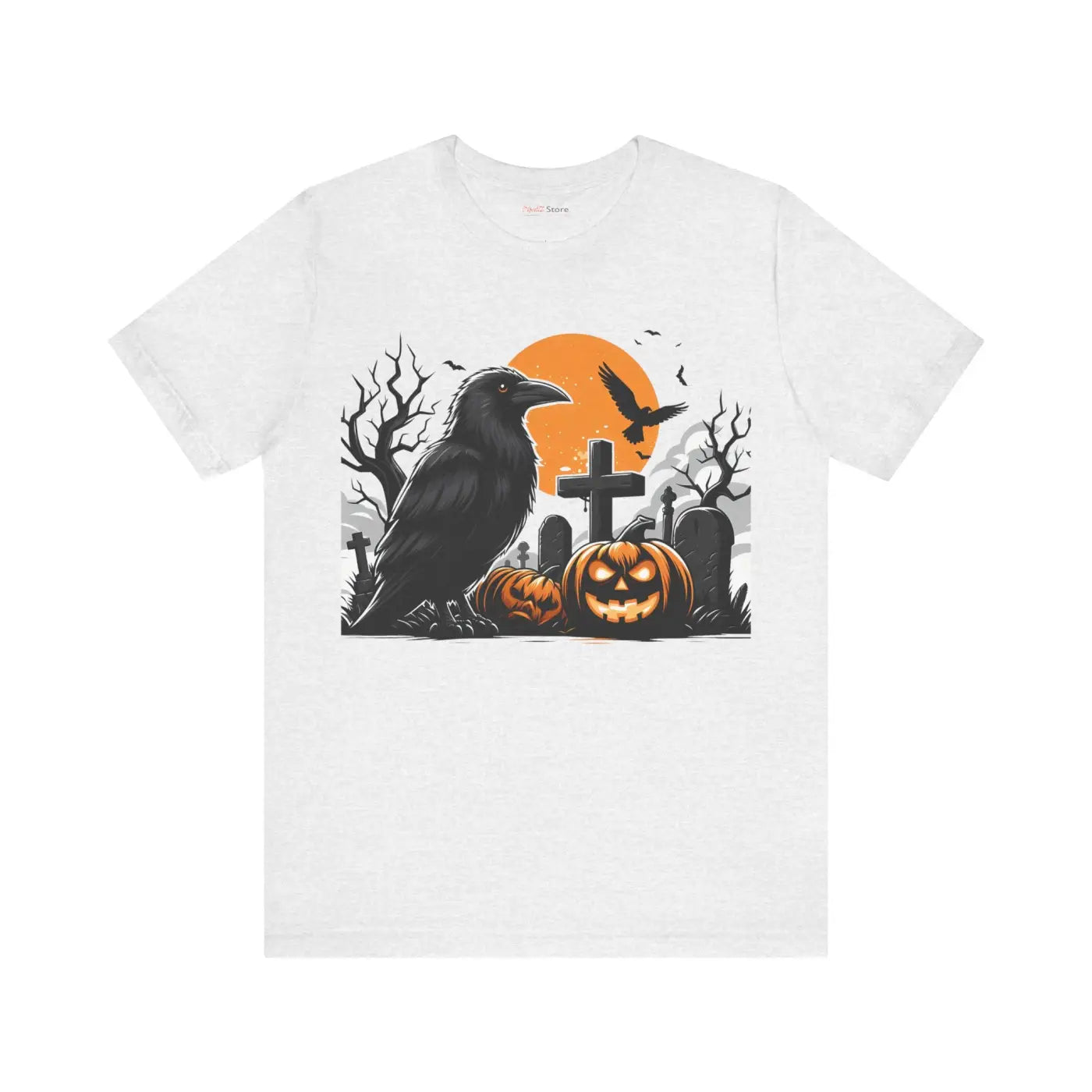 Unisex Jersey Tee - Jack O Lantern Spooky Style Halloween - DipaliZ
