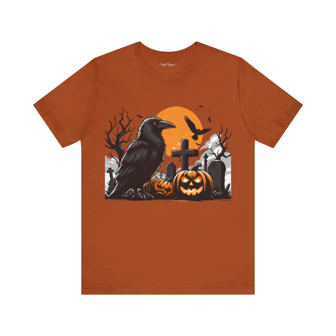 Unisex Jersey Tee - Jack O Lantern Spooky Style Halloween - DipaliZ