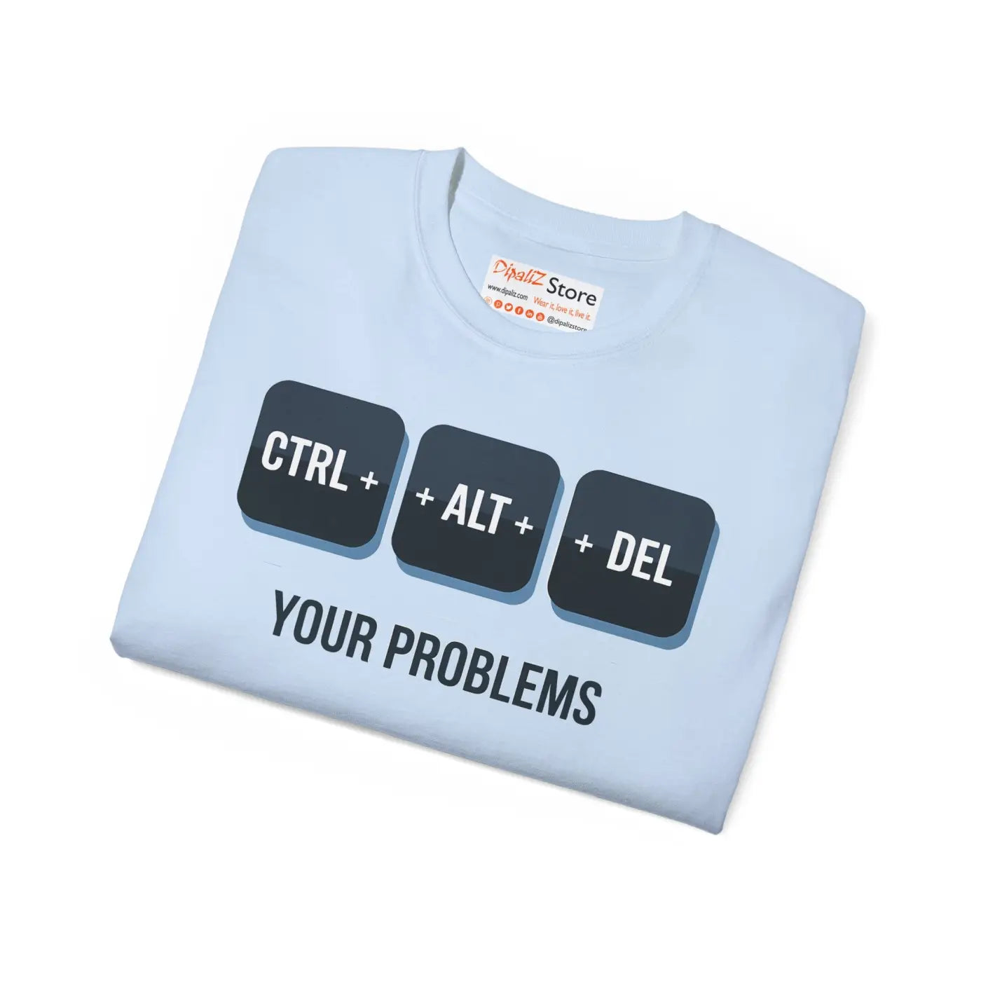 Ctrl Alt Delete Unisex Ultra Cotton Tee - Tech Humor - DipaliZ