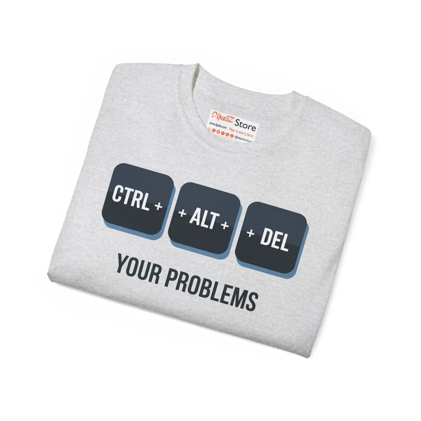 Ctrl Alt Delete Unisex Ultra Cotton Tee - Tech Humor - DipaliZ