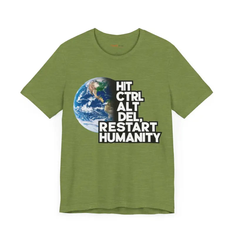 Soft Cotton Tee - Hit Control Alt Delete Jersey Short Sleeve - DipaliZ