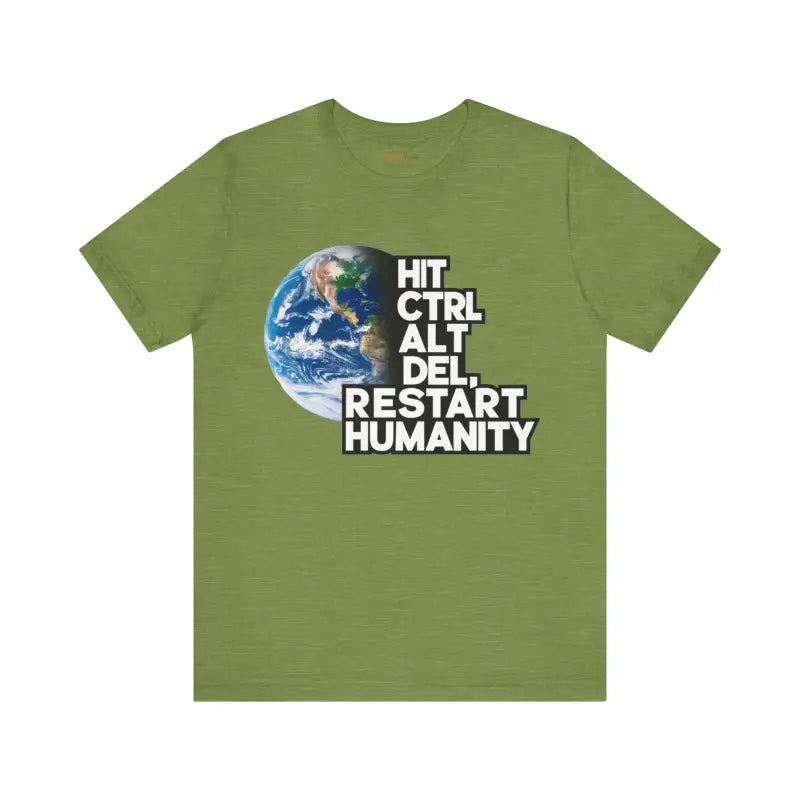 Soft Cotton Tee - Hit Control Alt Delete Jersey Short Sleeve - DipaliZ
