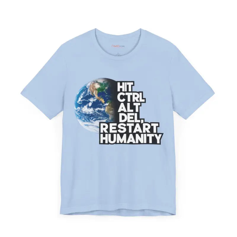 Soft Cotton Tee - Hit Control Alt Delete Jersey Short Sleeve - DipaliZ