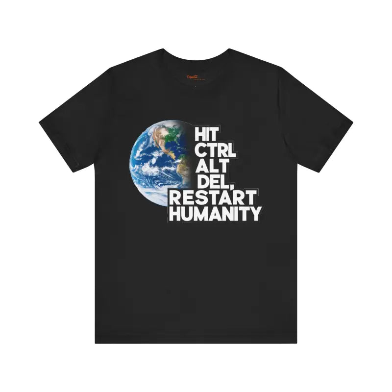 Soft Cotton Tee - Hit Control Alt Delete Jersey Short Sleeve - DipaliZ