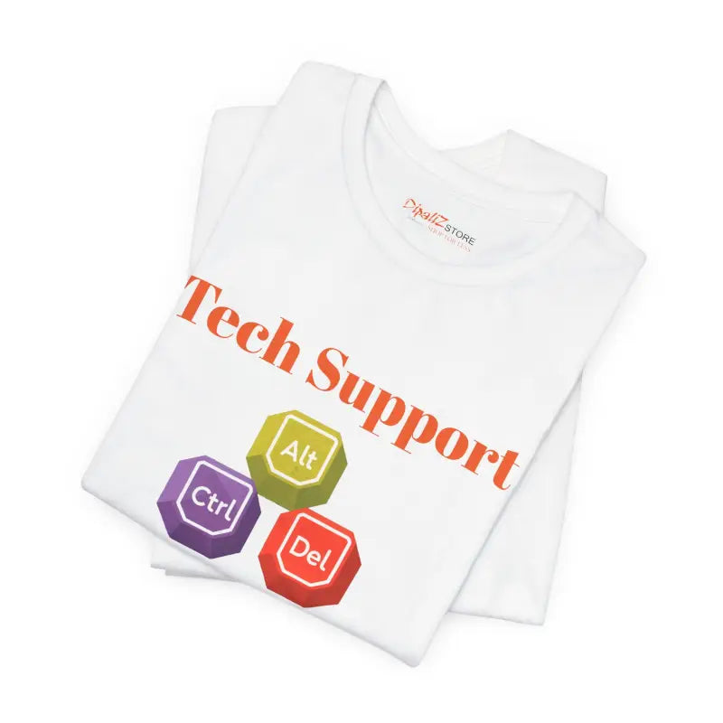 Tech Support Tee - Ctrl Alt Del Short Sleeve - DipaliZ