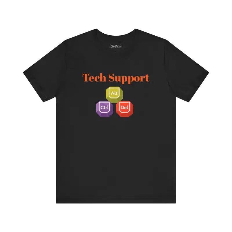 Tech Support Tee - Ctrl Alt Del Short Sleeve - DipaliZ