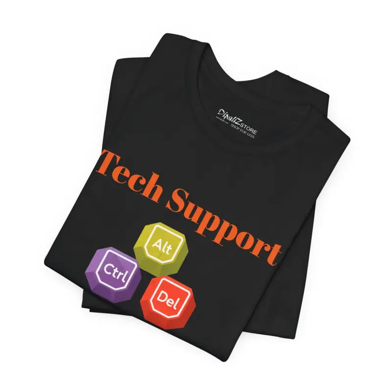 Tech Support Tee - Ctrl Alt Del Short Sleeve - DipaliZ