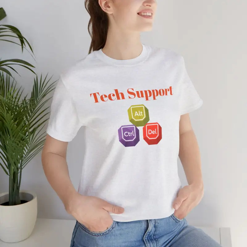 Tech Support Tee - Ctrl Alt Del Short Sleeve - DipaliZ