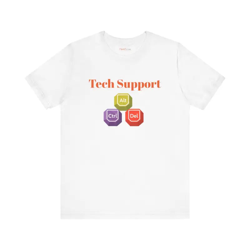 Tech Support Tee - Ctrl Alt Del Short Sleeve - DipaliZ